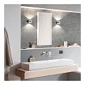 Top Light LED Wandleuchte PUK MINI WALL, Up/Down, Ø 8cm, 16W 2700K, CRi 90, dimmbar, starr, ohne Linse, chrom
