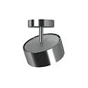 Top Light LED Deckenleuchte PUK MAXX TURN, Ø 12cm, 10W 2700K, CRi 90, dreh-/schwenkbar, dimmbar, ohne Linse, chrom matt