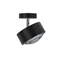Top Light LED Deckenleuchte PUK MAXX TURN, Ø 12cm, 10W 2700K, CRi 90, dreh-/schwenkbar, dimmbar, ohne Linse, schwarz matt/chrom