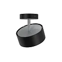 Top Light LED Deckenleuchte PUK MAXX TURN, Ø 12cm, 10W 2700K, CRi 90, dreh-/schwenkbar, dimmbar, ohne Linse, schwarz matt/chrom