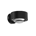 Top Light LED Wandleuchte PUK MAXX WALL, Up/Down, Ø 12cm, 20W 2700K, CRi 90, dimmbar, starr, ohne Linse, schwarz matt