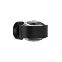 Top Light LED Wandleuchte PUK MAXX WALL, Up/Down, Ø 12cm, 20W 2700K, CRi 90, dimmbar, starr, ohne Linse, schwarz matt