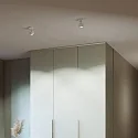LED Deckenleuchte PUK MINI TURN, Ø 8cm, 8W 2700K, CRi 90, dreh- und schwenkbar, dimmbar, ohne Linse, chrom