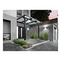 Top Light LED Außenwandleuchte PUK MAXX WALL OUTDOOR, IP44, Ø 12cm, 20W 2700K, CRi 90, starr, ohne Linse, weiß matt