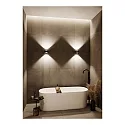 Top Light LED Außenwandleuchte PUK MAXX WALL OUTDOOR, IP44, Ø 12cm, 20W 2700K, CRi 90, starr, ohne Linse, schwarz matt