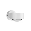 LED Außenwandleuchte PUK MINI WALL OUTDOOR, IP44, Ø 8cm, 16W 2700K, CRi 90, starr, ohne Linse, weiß matt