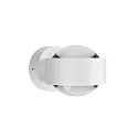 Top Light LED Außenwandleuchte PUK MINI WALL OUTDOOR, IP44, Ø 8cm, 16W 2700K, CRi 90, starr, ohne Linse, weiß matt