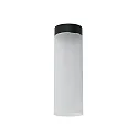 Deckenleuchte DELA BOX, zylindrisch, direkt / indirekt, E27, Metall / Glas, Schwarz matt (Black Edition)