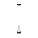 LED Pendelleuchte PUK MINI DROP SOLO, Up/Down, Ø 8cm, 16W 2700K, CRi 90, ohne Linse, schwarz matt