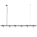 Top Light LED Pendelleuchte PUK MINI SIXTETT, Up/Down, 6-flammig, 96W 2700K, CRi 90, ohne Linse, chrom matt
