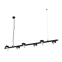 LED Pendelleuchte PUK MINI SIXTETT, Up/Down, 6-flammig, 96W 2700K, CRi 90, ohne Linse, schwarz matt