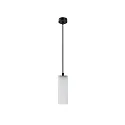 Pendelleuchte PELA, zylindrisch, direkt / indirekt, E27, Metall / Glas, Schwarz matt (Black Edition)