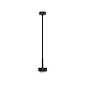 LED Pendelleuchte PUK MINI LONG ONE, Kopf Ø 8cm, Down, 8W 2700K, CRi 90, ohne Linse, schwarz matt