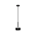 LED Pendelleuchte PUK MAXX DROP SOLO, Up/Down, Ø 12cm, 20W 2700K, CRi 90, ohne Linse, schwarz matt