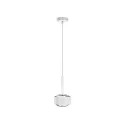 LED Pendelleuchte PUK MAXX DROP SOLO, Up/Down, Ø 12cm, 20W 2700K, CRi 90, ohne Linse, weiß matt