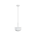 LED Pendelleuchte PUK MEG MAXX LONG ONE, Ø 16cm, Down, 15W 2700K, CRi 90, ohne Linse, weiß matt