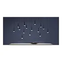 Top Light LED Pendelleuchte LOOK AT ME, 230V, 8W 2700K, 600lm, CRI90, IP20, ohne Linse, schwarz matt / chrom