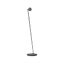 Top Light LED Stehleuchte PUK MINI FLOOR MINI SINGLE, Ø 8cm, Up/Down, 20W 2700K, CRi 95, ohne Linse, anthrazit matt/chrom