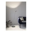Top Light LED Stehleuchte PUK MINI FLOOR MINI SINGLE, Ø 8cm, Up/Down, 20W 2700K, CRi 95, ohne Linse, anthrazit matt/chrom