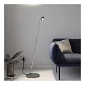 Top Light LED Stehleuchte PUK MINI FLOOR MINI SINGLE, Ø 8cm, Up/Down, 20W 2700K, CRi 95, ohne Linse, anthrazit matt/chrom