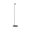 Top Light LED Stehleuchte PUK MINI FLOOR MINI SINGLE, Ø 8cm, Up/Down, 20W 2700K, CRi 95, ohne Linse, nickel matt