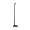 Top Light LED Stehleuchte PUK MINI FLOOR MINI SINGLE, Ø 8cm, Up/Down, 20W 2700K, CRi 95, ohne Linse, nickel matt