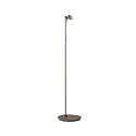 Top Light LED Stehleuchte PUK MINI FLOOR MINI SINGLE, Ø 8cm, Up/Down, 20W 2700K, CRi 95, ohne Linse, nickel matt