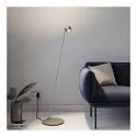 Top Light LED Stehleuchte PUK MINI FLOOR MINI SINGLE, Ø 8cm, Up/Down, 20W 2700K, CRi 95, ohne Linse, nickel matt