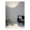Top Light LED Stehleuchte PUK MINI FLOOR MINI SINGLE, Ø 8cm, Up/Down, 20W 2700K, CRi 95, ohne Linse, nickel matt