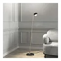 Top Light LED Stehleuchte PUK MAXX FLOOR MINI, Ø 12cm, Up/Down, 20W 2700K, CRi 95, ohne Linse, schwarz matt/chrom