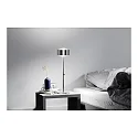 LED Tischleuchte PUK MAXX EYE TABLE, Ø 12cm, Up/Down, 20W 2700K, CRi 95, starr, ohne Linse, chrom matt