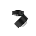 Top Light LED Deckenleuchte PUK MINI MOVE, Ø 8cm, 8W 2700K, CRi 90, dreh-/schwenkbar, ohne Linse, schwarz matt/chrom