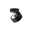 Top Light LED Deckenleuchte PUK MINI MOVE, Ø 8cm, 8W 2700K, CRi 90, dreh-/schwenkbar, ohne Linse, schwarz matt/chrom