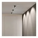 Top Light LED Deckenleuchte PUK MINI MOVE, Ø 8cm, 8W 2700K, CRi 90, dreh-/schwenkbar, ohne Linse, schwarz matt/chrom