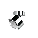 Top Light LED Deckenleuchte PUK MINI MOVE, Ø 8cm, 8W 2700K, CRi 90, dreh-/schwenkbar, ohne Linse, chrom