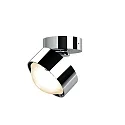 Top Light LED Deckenleuchte PUK MINI MOVE, Ø 8cm, 8W 2700K, CRi 90, dreh-/schwenkbar, ohne Linse, chrom