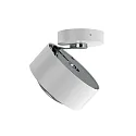 Top Light LED Deckenleuchte PUK MAXX MOVE, Ø 12cm, 10W 2700K, CRi >90, dreh-/schwenkbar, ohne Linse, weiß matt/chrom