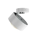 Top Light LED Deckenleuchte PUK MAXX MOVE, Ø 12cm, 10W 2700K, CRi >90, dreh-/schwenkbar, ohne Linse, weiß matt/chrom