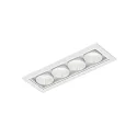 LED Deckeneinbauleuchte LINOO 4.0, rechteckig, 4-flammig, 8W, 2700/3000K, 400lm, IP20, weiß
