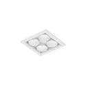 LED Deckeneinbauleuchte LINOO 4.1, quadratisch, 4-flammig, 8W, 2700/3000K, 400lm, IP20, weiß
