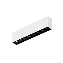 LED Deckenaufbauleuchte LINOO SURFACE 8.0, rechteckig, 8-flammig, 19W, 2700/3000K, 800lm, IP20, weiß/schwarz