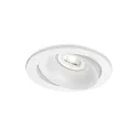 Einbaustrahler RONY 1.0 PAR16, IP20, GU10 max. 12W, kardanisch, Clipfedern, mattweiß