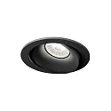 LED Deckeneinbau-Strahler RONY 1.0, IP20, Ø 11cm, kardanisch, 350/500mA, 6/9W (multi), CRi >90, 2700K 56°, mattschwarz