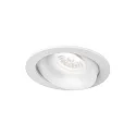 LED Deckeneinbau-Strahler RONY 1.0, IP20, Ø 11cm, kardanisch, 350/500mA, 6/9W (multi), CRi >90, 3000K 56°, mattweiß