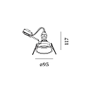 Wever & Ducré Recessed spot DEEP IP44 1.0 PAR16, GU10 max. 12W, with standard springs, black