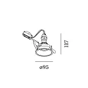 Wever & Ducré Recessed spot DEEP IP44 1.0 PAR16, GU10 max. 12W, with leaf springs, white