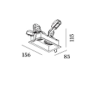 Wever & Ducré Recessed spot PLANO 2.0 PAR16, 2x GU10 max. 12W, rotatable/swivelling