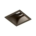 LED Deckeneinbau-Strahler PLANO 1.0, IP20, 1-flammig, 17V, 6/9W, CRi >90, kardanisch, 3000K 15°, bronze