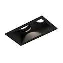 LED Deckeneinbau-Strahler PLANO 2.0, IP20, 2-flammig, 17V, 12/18W, CRi >90, kardanisch, 2700K 15°, mattschwarz