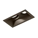 LED Deckeneinbau-Strahler PLANO 2.0, IP20, 2-flammig, 17V, 12/18W, CRi >90, kardanisch, 3000K 15°, bronze